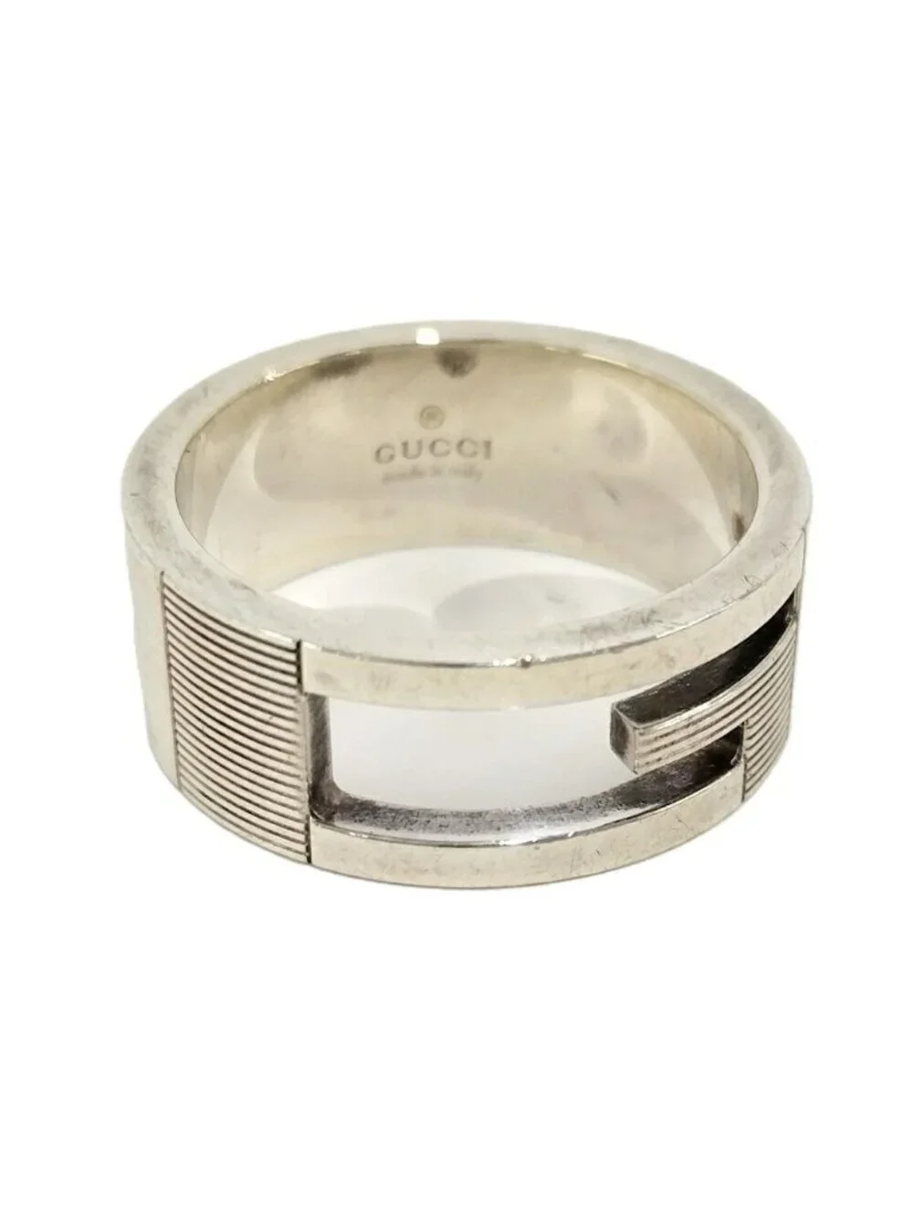 Gucci Ring Brandet Silver
